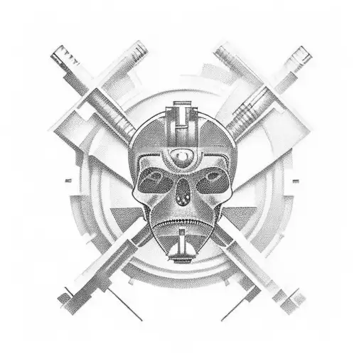 a cyber sigilism that goes around along the bicep, until just below the elbow.  tattoo design idea