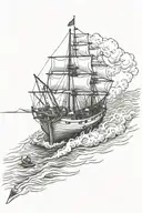 burn the boats tattoo design idea