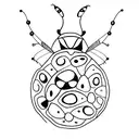 charley harper ladybug tattoo design idea
