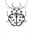 charley harper ladybug tattoo design idea