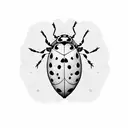 charley harper ladybug tattoo design idea