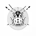 charley harper ladybug tattoo design idea