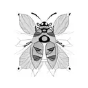charley harper ladybug tattoo design idea