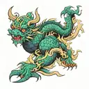 great wall  tattoo design idea