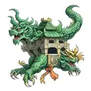 great wall  tattoo design idea