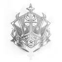 king and templar knight chess crown queen jester tattoo design idea