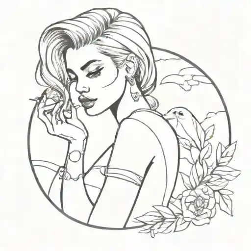 chica tomboy the logo of tattoo design idea