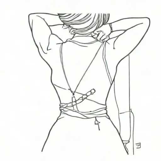 Chica tomboy / heterosexual  tattoo design idea