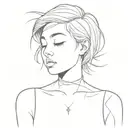 Chica tomboy / heterosexual  tattoo design idea