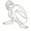 Chica tomboy / heterosexual  tattoo design idea