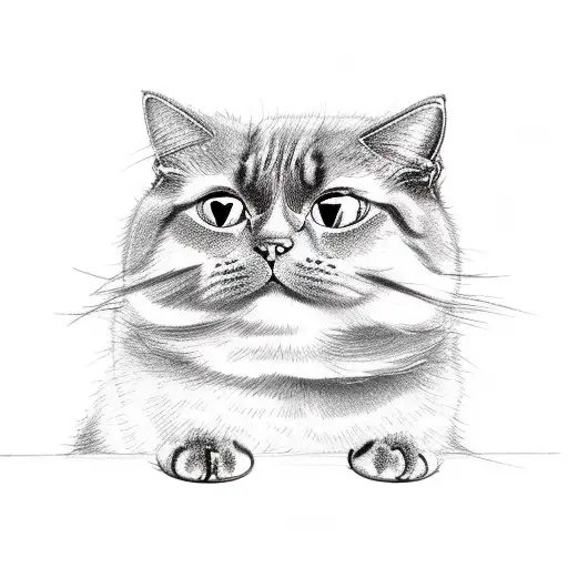 draw me a cat that look like a toad tattoo design idea