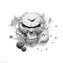 nothing lasts forever tattoo design idea