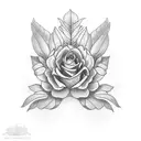 Garden mom memorial  tattoo design idea