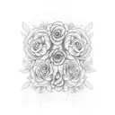Garden mom memorial  tattoo design idea