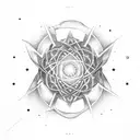 quantum entanglement tattoo design idea