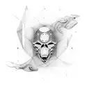 quantum entanglement tattoo design idea