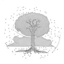 anxiety with tree tattoo design idea