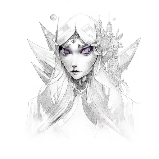 Amethyst Marie tattoo design idea