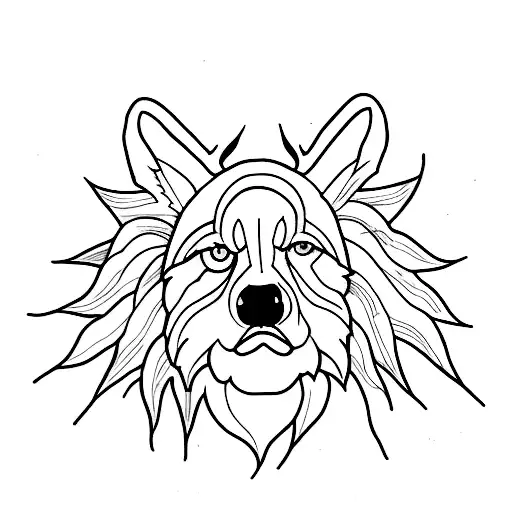lobo tattoo design idea