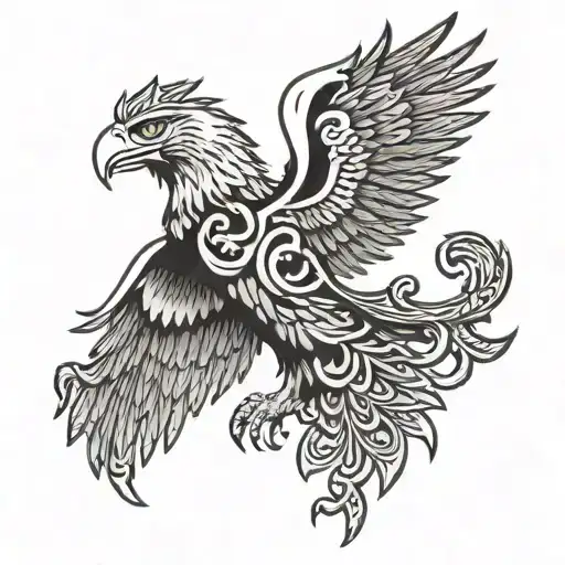 Albanian Eagle tattoo design idea