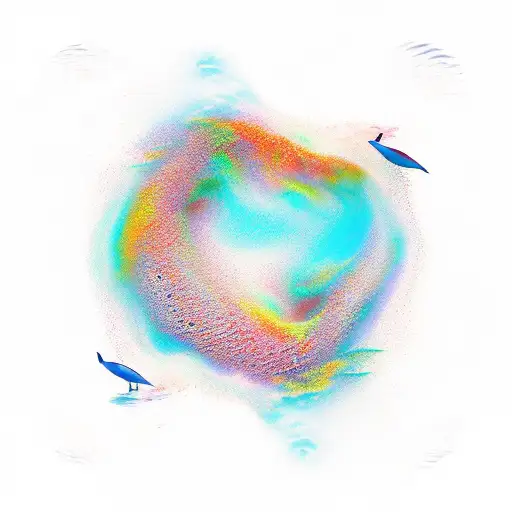 Abstract ocean waves  tattoo design idea