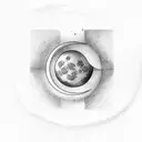 Lunar phases tattoo design idea