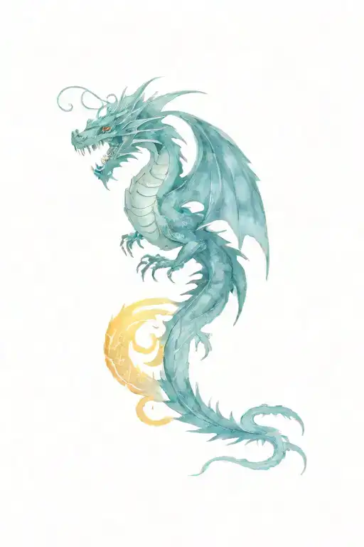 Malazan Empire: The symbol of the Imperial Dragon, which is the emblem of the Malazan Empire. You can depict a dragon from tattoo design idea