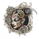 new age kaali mata tattoo design idea