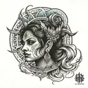 new age kaali mata tattoo design idea