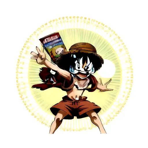 Monkey D Luffy tattoo design idea