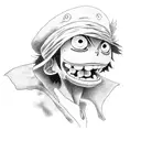 Monkey D Luffy tattoo design idea
