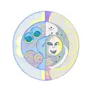 Sun and Moon tattoo design idea