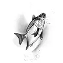 trout tattoo design idea