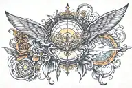 Wanderlust tattoo design idea