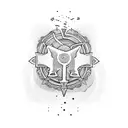 tattoo with text "Hello World!" tattoo design idea