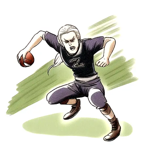the witcher witch footbal ball tattoo design idea