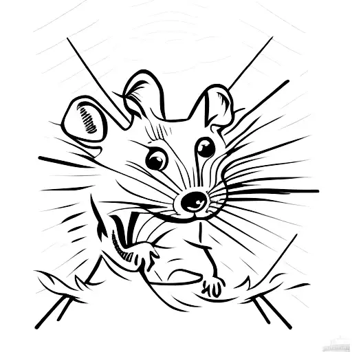 skating rat tattoo design idea