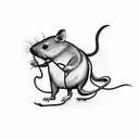 skating rat tattoo design idea