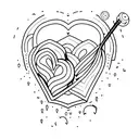 Crying Heart tattoo design idea