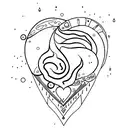Crying Heart tattoo design idea