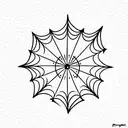         flowers spider web tattoo design idea