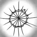         flowers spider web tattoo design idea