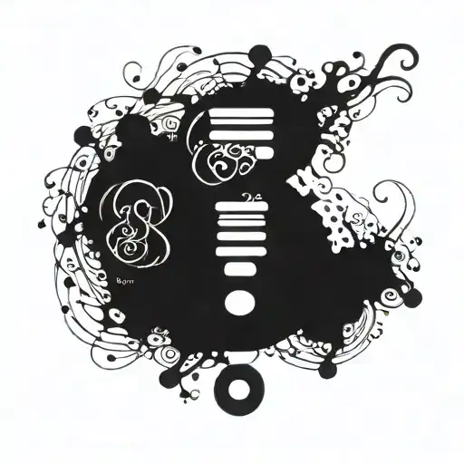 A tattoo design of a question mark merged with a DNA helix, symbolizing your quest to know the reason for your existence in the world. tattoo design idea