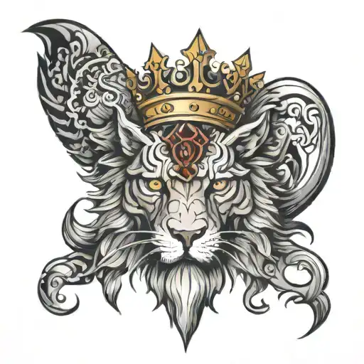king tattoo design idea