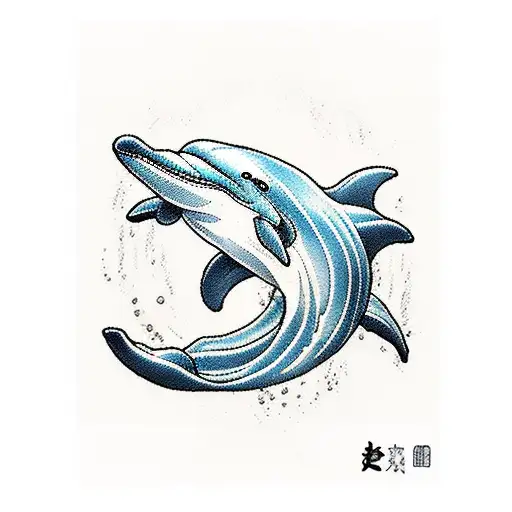 Dolphin tattoo design idea