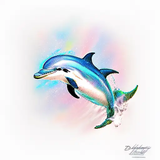 Dolphin tattoo design idea