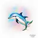 Dolphin tattoo design idea