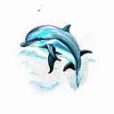 Dolphin tattoo design idea