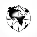 Africa tattoo design idea