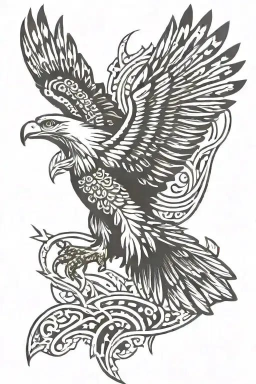 Soaring eagle tattoo design tattoo design idea